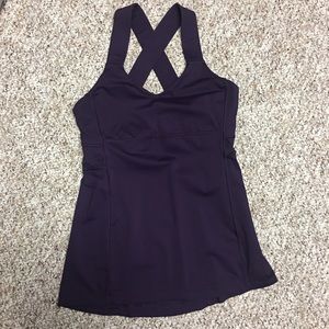 Lululemon tank top with built in bra